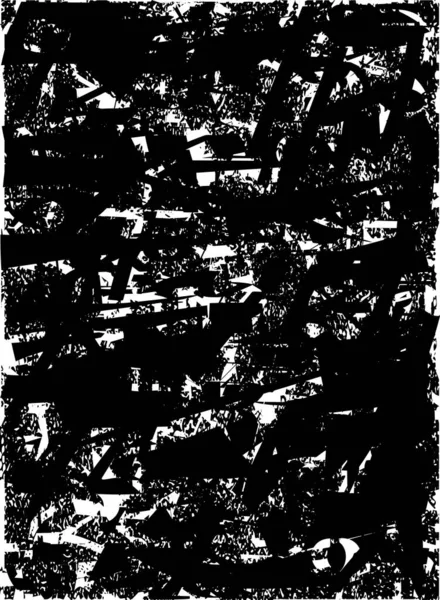 Fond Tourmenté Texture Noire Blanche Avec Points Taches Rayures Lignes — Image vectorielle