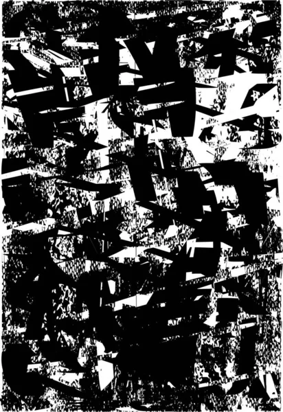 Fond Tourmenté Texture Noire Blanche Avec Points Taches Rayures Lignes — Image vectorielle