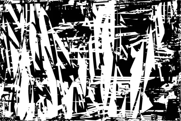 Fond Tourmenté Texture Noire Blanche Avec Points Taches Rayures Lignes — Image vectorielle