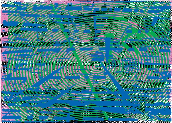 Fondo Angustiado Textura Azul Verde Rosa Con Puntos Manchas Arañazos — Archivo Imágenes Vectoriales