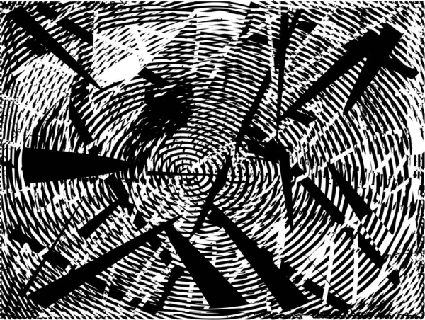 Siyah Beyaz Desenli Noktalı Lekeli Çizik Çizikli Sıkıntılı Bir Arkaplan — Stok Vektör