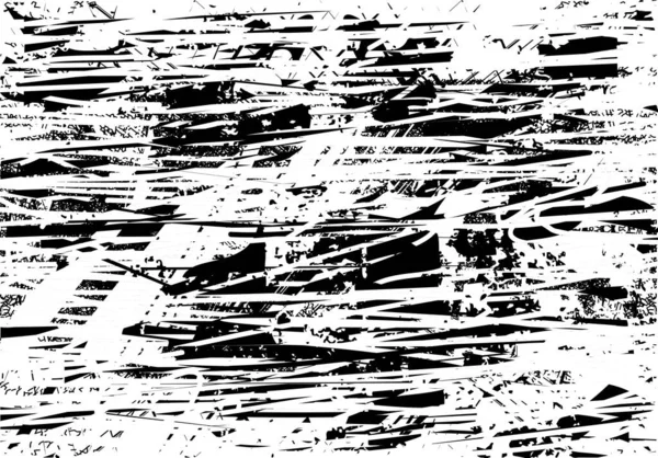 Fond Tourmenté Texture Noire Blanche Avec Points Taches Rayures Lignes — Image vectorielle