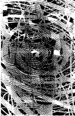 Siyah beyaz desenli, noktalı, lekeli, çizik ve çizikli sıkıntılı bir arkaplan. Soyut vektör illüstrasyonu.