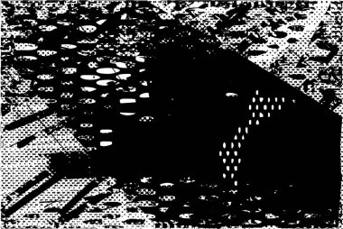 Çizik ve çiziklerle dolu siyah beyaz bir arka plan. Soyut vektör illüstrasyonu.