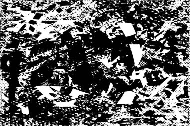 Çizik ve çiziklerle dolu siyah beyaz bir arka plan. Soyut vektör illüstrasyonu.