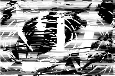 Çizik ve çiziklerle dolu siyah beyaz bir arka plan. Soyut vektör illüstrasyonu.