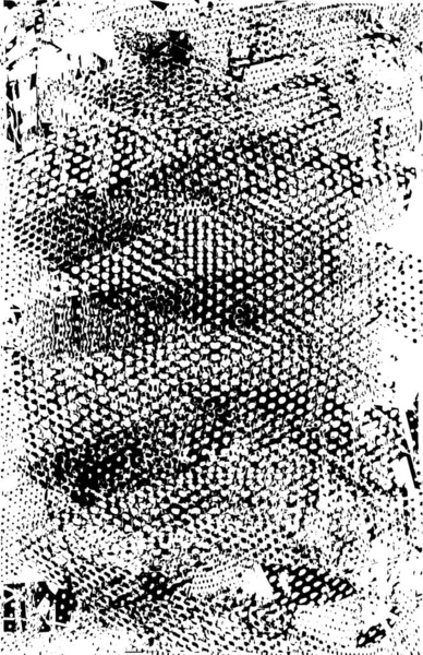 Siyah beyaz desenli, noktalı, lekeli, çizik ve çizikli sıkıntılı bir arkaplan. Soyut vektör illüstrasyonu.