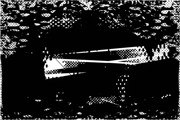 Siyah beyaz desenli, noktalı, lekeli, çizik ve çizikli sıkıntılı bir arkaplan. Soyut vektör illüstrasyonu.