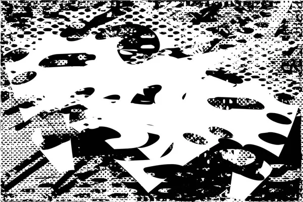 Çizik ve çiziklerle dolu siyah beyaz bir arka plan. Soyut vektör illüstrasyonu.