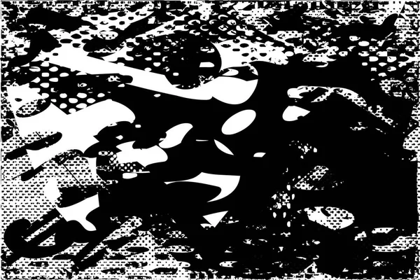 Çizik ve çiziklerle dolu siyah beyaz bir arka plan. Soyut vektör illüstrasyonu.