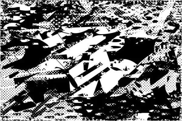 Çizik ve çiziklerle dolu siyah beyaz bir arka plan. Soyut vektör illüstrasyonu.