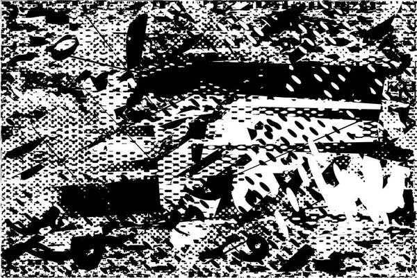 Çizik ve çiziklerle dolu siyah beyaz bir arka plan. Soyut vektör illüstrasyonu.