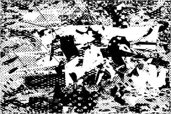 Çizik ve çiziklerle dolu siyah beyaz bir arka plan. Soyut vektör illüstrasyonu.