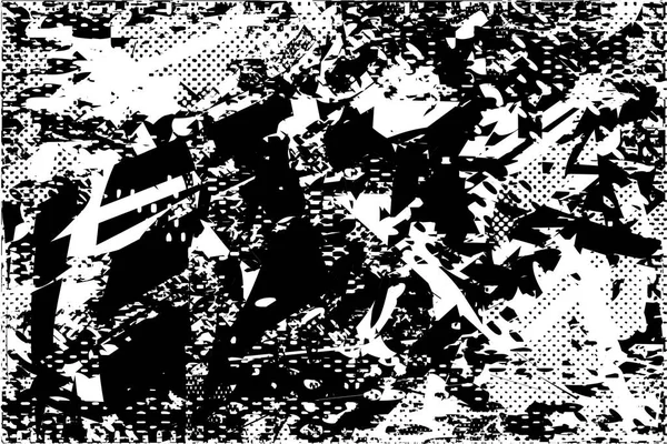 Çizik ve çiziklerle dolu siyah beyaz bir arka plan. Soyut vektör illüstrasyonu.