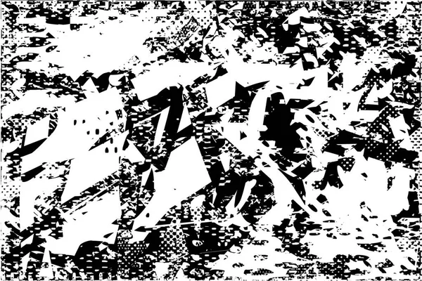 Çizik ve çiziklerle dolu siyah beyaz bir arka plan. Soyut vektör illüstrasyonu.