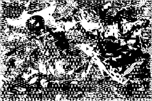 Çizik ve çiziklerle dolu siyah beyaz bir arka plan. Soyut vektör illüstrasyonu.