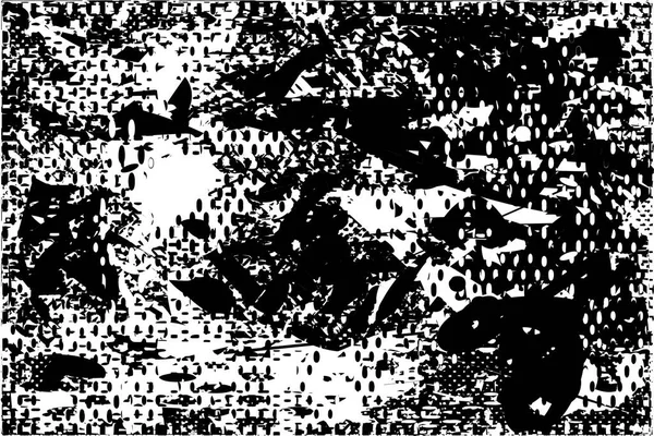 Çizik ve çiziklerle dolu siyah beyaz bir arka plan. Soyut vektör illüstrasyonu.