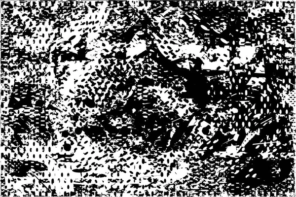 Çizik ve çiziklerle dolu siyah beyaz bir arka plan. Soyut vektör illüstrasyonu.