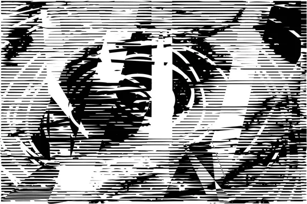 Çizik ve çiziklerle dolu siyah beyaz bir arka plan. Soyut vektör illüstrasyonu.