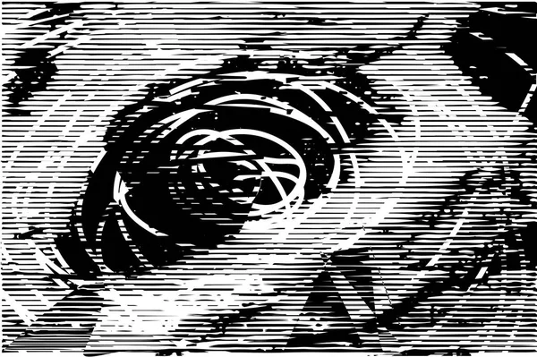 Çizik ve çiziklerle dolu siyah beyaz bir arka plan. Soyut vektör illüstrasyonu.