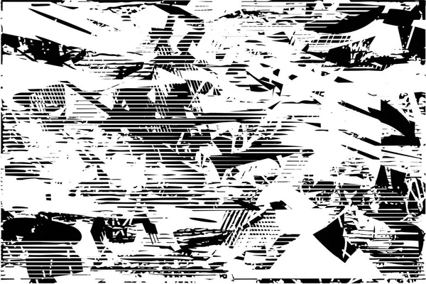 Çizik ve çiziklerle dolu siyah beyaz bir arka plan. Soyut vektör illüstrasyonu.