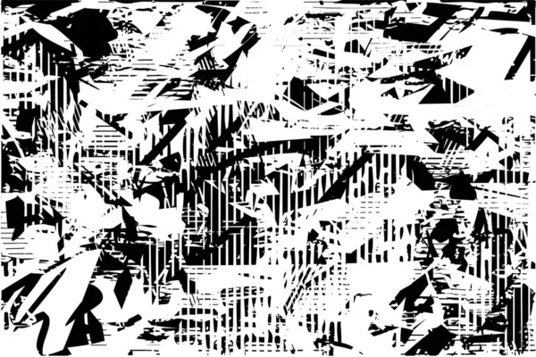 Çizik ve çiziklerle dolu siyah beyaz bir arka plan. Soyut vektör illüstrasyonu.