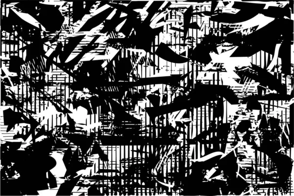 Çizik ve çiziklerle dolu siyah beyaz bir arka plan. Soyut vektör illüstrasyonu.