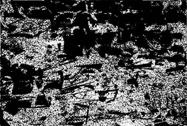 Çizik ve çiziklerle dolu siyah beyaz bir arka plan. Soyut vektör illüstrasyonu.