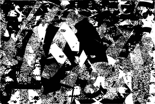 Çizik ve çiziklerle dolu siyah beyaz bir arka plan. Soyut vektör illüstrasyonu.