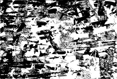 Çizik ve çiziklerle dolu siyah beyaz bir arka plan. Soyut vektör illüstrasyonu.