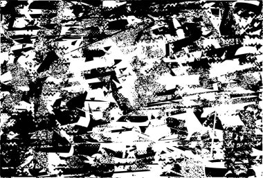 Çizik ve çiziklerle dolu siyah beyaz bir arka plan. Soyut vektör illüstrasyonu.