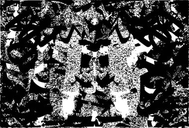 Çizik ve çiziklerle dolu siyah beyaz bir arka plan. Soyut vektör illüstrasyonu.