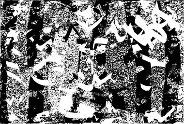 Çizik ve çiziklerle dolu siyah beyaz bir arka plan. Soyut vektör illüstrasyonu.