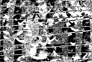 Çizik ve çiziklerle dolu siyah beyaz bir arka plan. Soyut vektör illüstrasyonu.