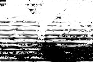 Siyah beyaz desenli, noktalı, lekeli, çizik ve çizikli sıkıntılı bir arkaplan. Soyut vektör illüstrasyonu.
