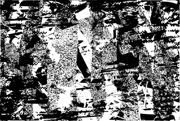 Çizik ve çiziklerle dolu siyah beyaz bir arka plan. Soyut vektör illüstrasyonu.