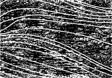 Siyah beyaz desenli, noktalı, lekeli, çizik ve çizikli sıkıntılı bir arkaplan. Soyut vektör illüstrasyonu.