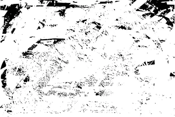 Zmatené Pozadí Černobílé Textuře Tečkami Skvrnami Škrábanci Čárkami Abstraktní Vektorová — Stockový vektor