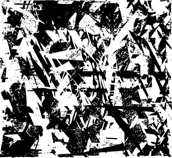 Siyah beyaz desenli, noktalı, lekeli, çizik ve çizikli sıkıntılı bir arkaplan. Soyut vektör illüstrasyonu.