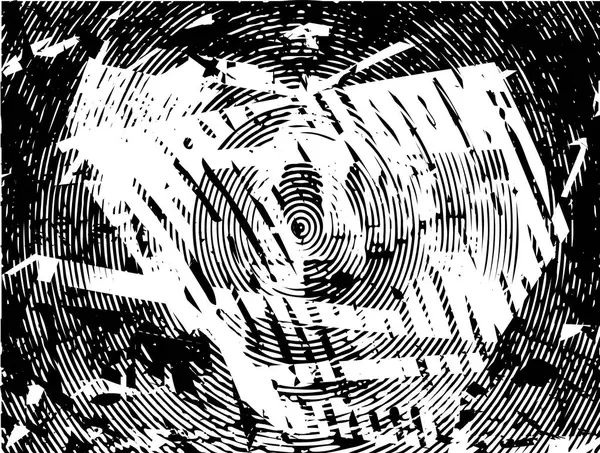 Siyah beyaz desenli, noktalı, lekeli, çizik ve çizikli sıkıntılı bir arkaplan. Soyut vektör illüstrasyonu.