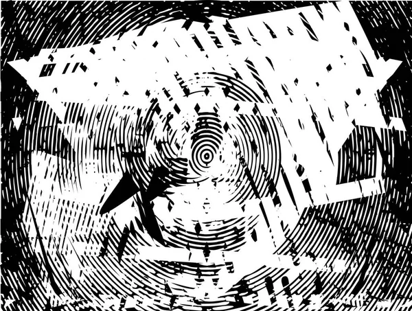 Siyah beyaz desenli, noktalı, lekeli, çizik ve çizikli sıkıntılı bir arkaplan. Soyut vektör illüstrasyonu.