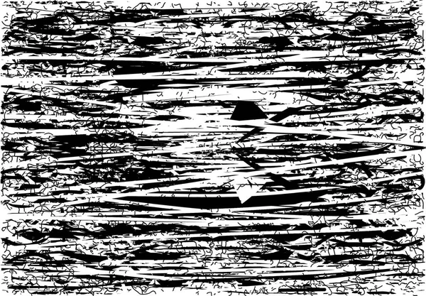 Siyah beyaz desenli, noktalı, lekeli, çizik ve çizikli sıkıntılı bir arkaplan. Soyut vektör illüstrasyonu.