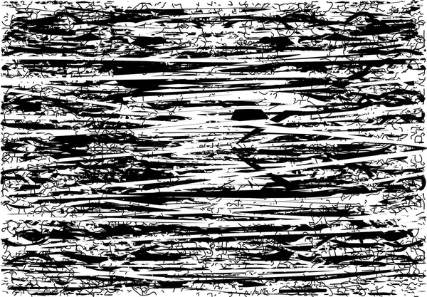 Siyah beyaz desenli, noktalı, lekeli, çizik ve çizikli sıkıntılı bir arkaplan. Soyut vektör illüstrasyonu.