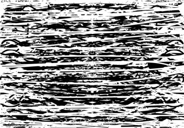 Siyah beyaz desenli, noktalı, lekeli, çizik ve çizikli sıkıntılı bir arkaplan. Soyut vektör illüstrasyonu.