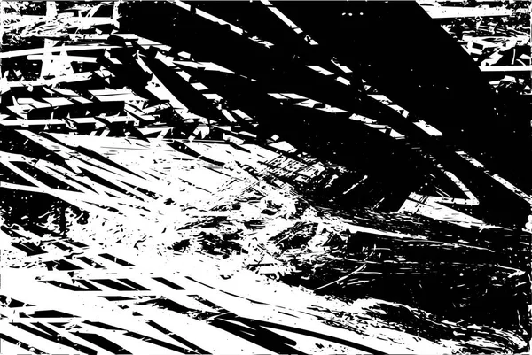 Siyah beyaz desenli, noktalı, lekeli, çizik ve çizikli sıkıntılı bir arkaplan. Soyut vektör illüstrasyonu.