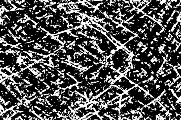 Fond Tourmenté Texture Noire Blanche Avec Points Taches Rayures Lignes — Image vectorielle