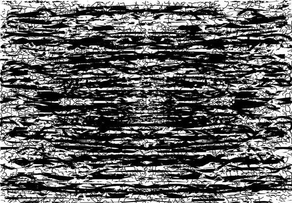 Siyah beyaz desenli, noktalı, lekeli, çizik ve çizikli sıkıntılı bir arkaplan. Soyut vektör illüstrasyonu.