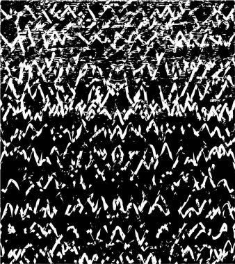 Siyah beyaz desenli, noktalı, lekeli, çizik ve çizikli sıkıntılı bir arkaplan. Soyut vektör illüstrasyonu.