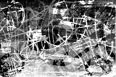 Siyah beyaz desenli, noktalı, lekeli, çizik ve çizikli sıkıntılı bir arkaplan. Soyut vektör illüstrasyonu.