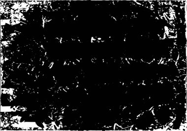 Siyah beyaz desenli, noktalı, lekeli, çizik ve çizikli sıkıntılı bir arkaplan. Soyut vektör illüstrasyonu.